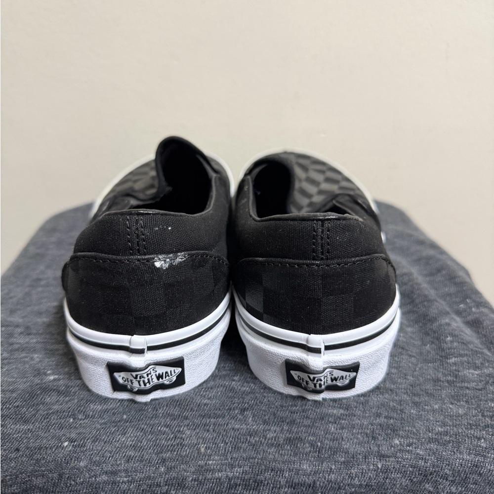 Vans Black Checkerboard Slip-On Loafers - Picture 5 of 9